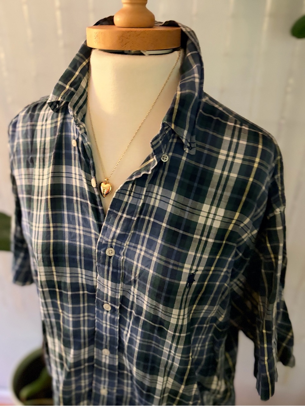 Vintage 90s Ralph Lauren The Blake Plaid Shirt Gorpcore sz large oversized